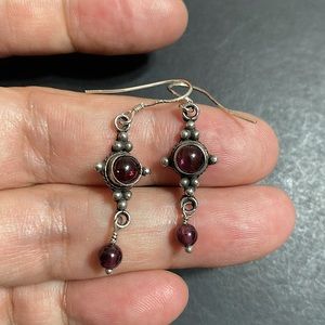 🖤FAS💕amethyst Sterling silver earrings